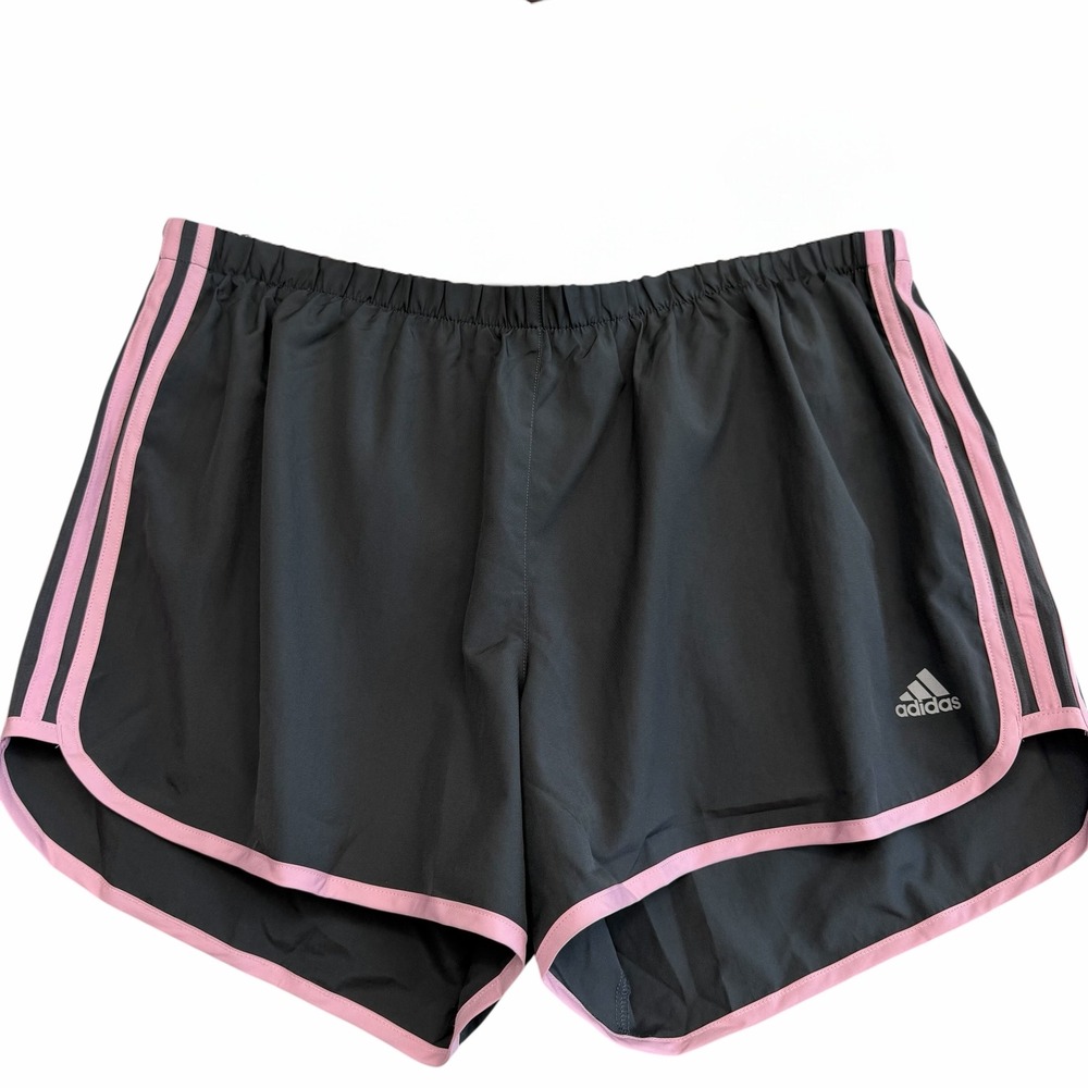 Adidas M20 NEW Running Shorts Womens XL Grey Pink Aktiv Against Cancer DQ2643